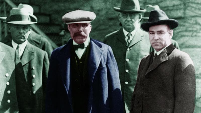 Da sinistra, Bartolomeo Vanzetti e Ferdinando Nicola Sacco (1897). Getty Images
