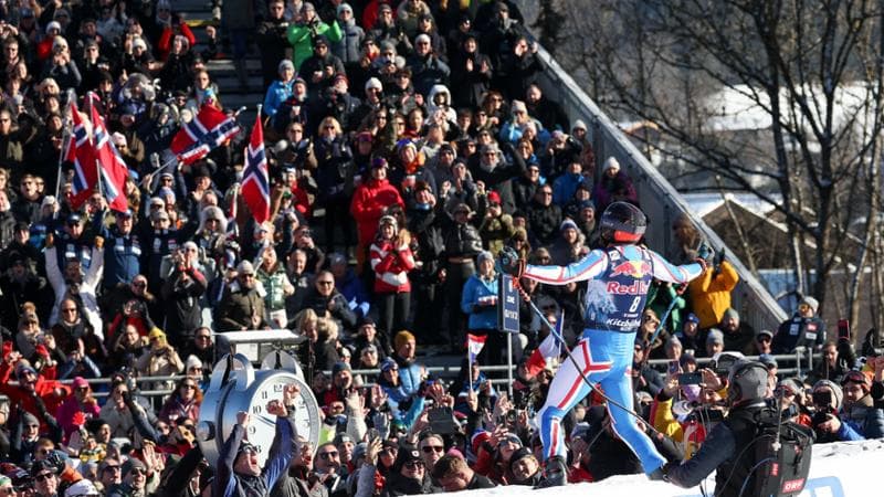 Cyprien Sarrazin festeggia a Kitzb&uuml;hel

