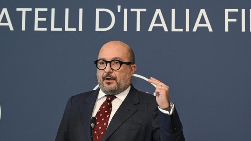 Firenze, 21 gennaio: il ministro della Cultura Gennaro Sangiuliano

