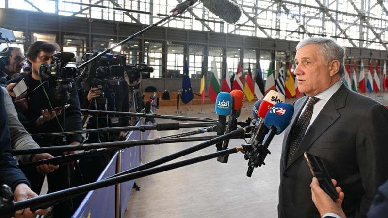 Bruxelles, 22 gennaio: il ministro degli Esteri Antonio Tajani
