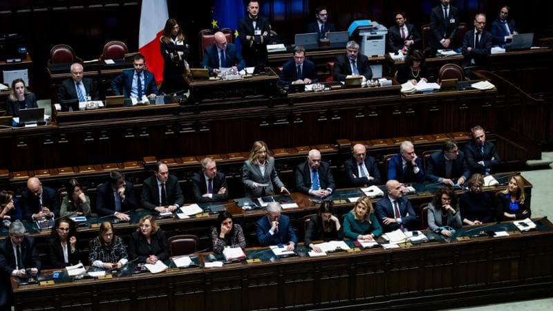 Roma, la premier Giorgia Meloni alla Camera per il Question Time
