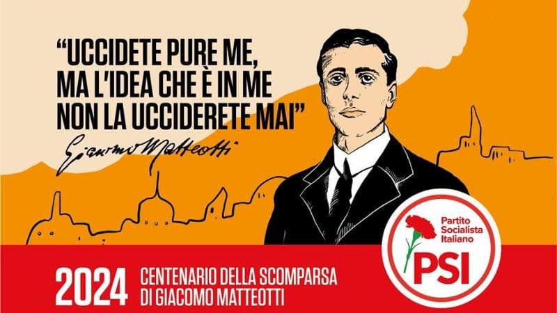 (La tessera del Psi di quest'anno dedicata a Matteotti)