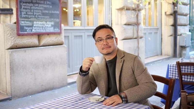Lo scrittore Toshikazu Kawaguchi a Roma