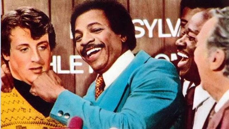 Carl Weathers (a destra) con Sylvester Stallone in 'Rocky'