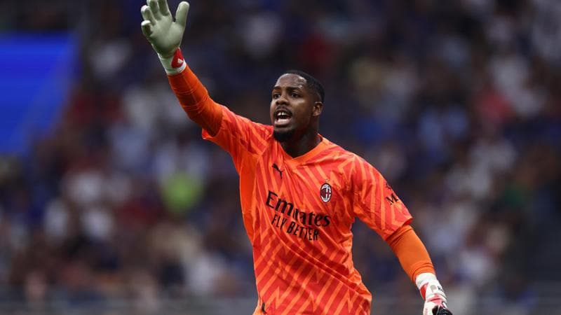 Il portiere del Milan Mike Maignan