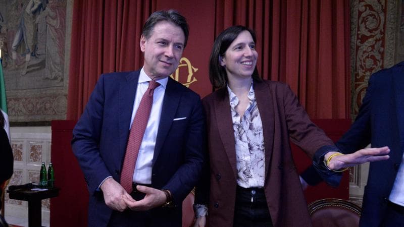 Roma, 30 gennaio: Giuseppe Conte e Elly Schlein