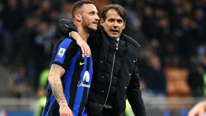 Simone Inzaghi e Marko Arnautovic