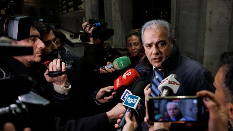 Roberto Salis, padre di Ilaria, detenuta a Budapest, ieri a Roma dopo l&rsquo;incontro con i ministri Tajani e Nordio
