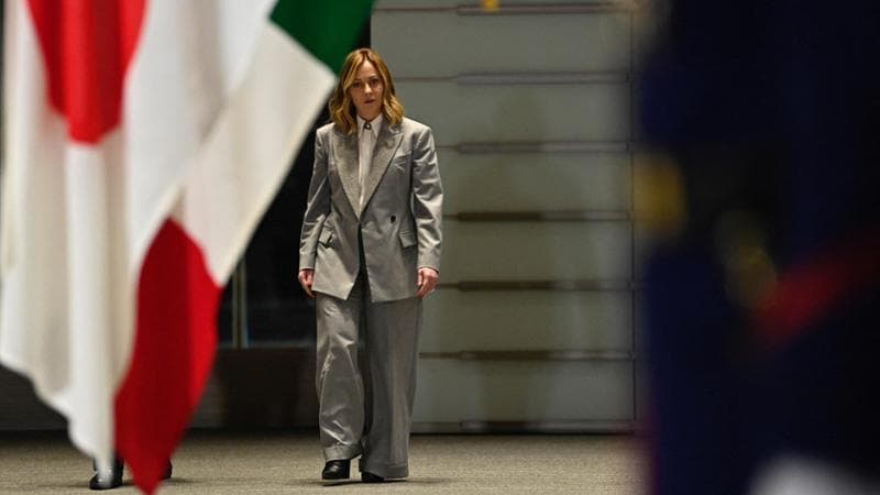 La premier Giorgia Meloni in Giappone
