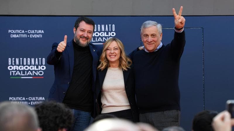 Meloni, Salvini e Tajani