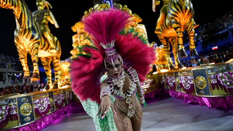 Una ballerina al Carnevale di Rio. Getty Images
