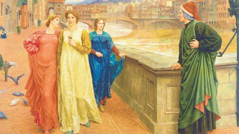Dante e Beatrice a Firenze di Henry Holiday (1882-4)