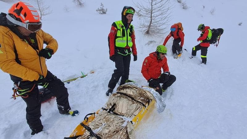 Il soccorso in Val Gelada