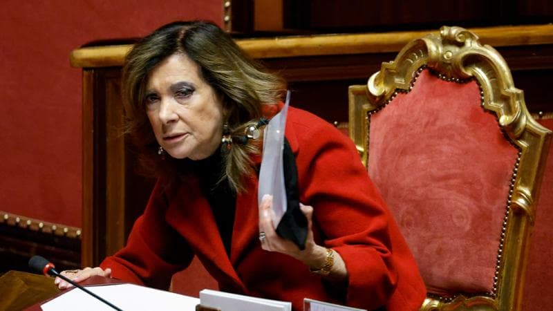 Maria Elisabetta Alberti Casellati, ministro per le Riforme istituzionali, in Senato