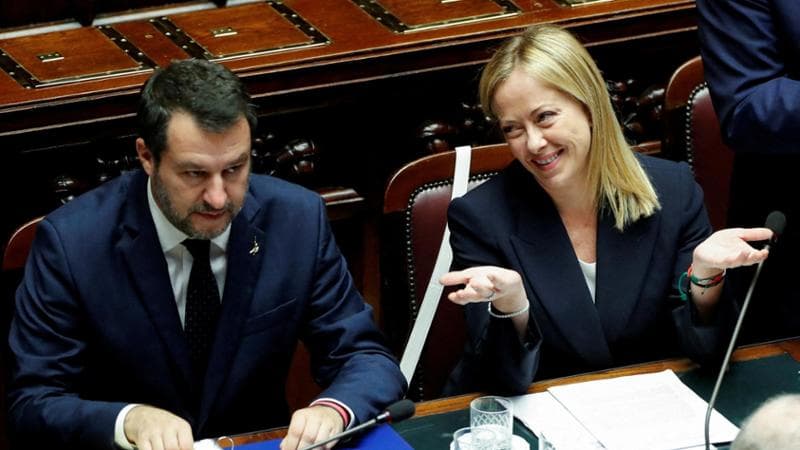 Matteo Salvini e Giorgia Meloni