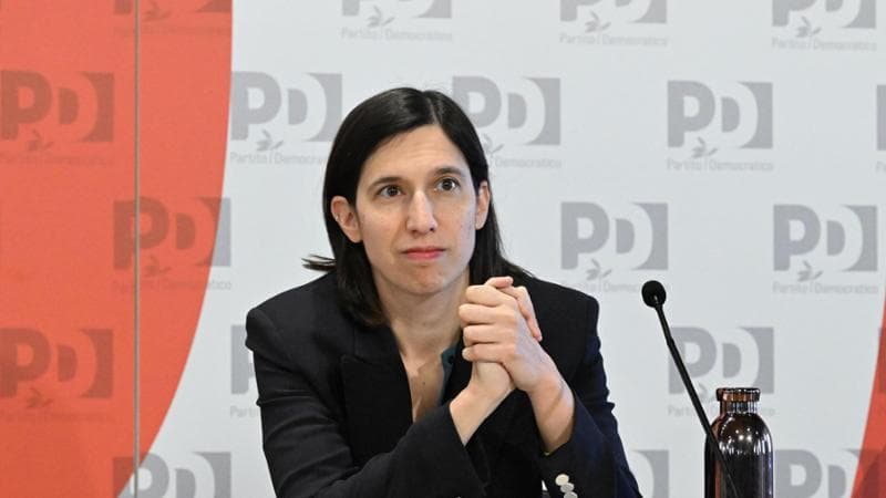 Il segretario del Partito Democratico, Elly Schlein, nel corso di una conferenza sul fururo dell’Agricoltura. Roma, 16 febbraio 2024. ANSA/CLAUDIO PERI