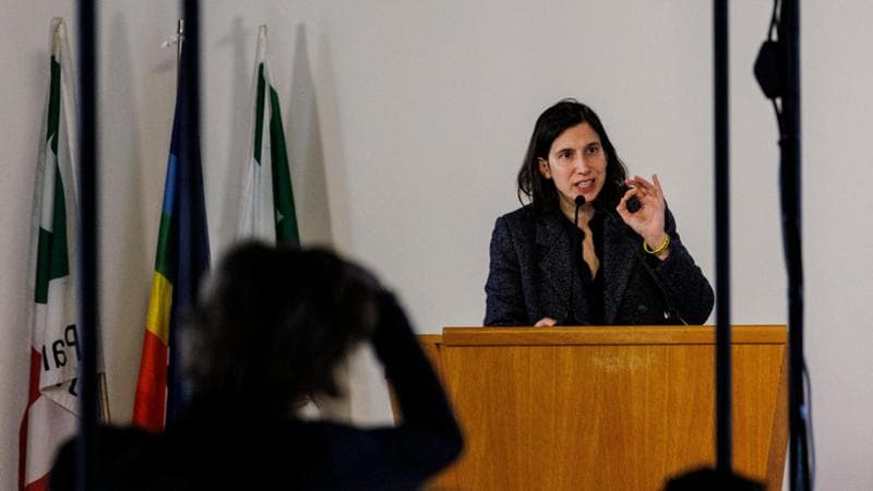 La segretaria del Pd, Elly Schlein