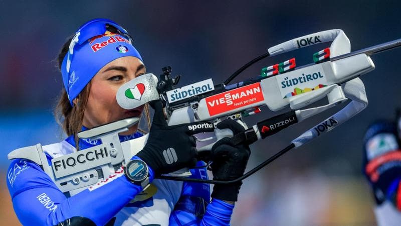 Dorothea Wierer durante i Mondiali