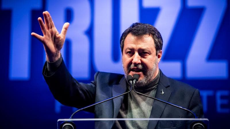 Cagliari, 21 febbraio: Matteo Salvini