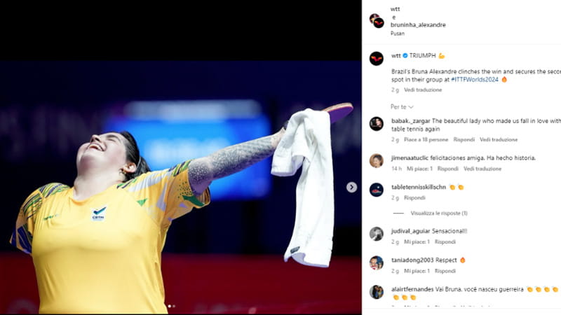 La gioia di Bruna Alexandre (Instagram bruninha_alexandre)