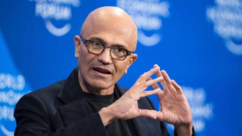 L'amministratore delegato di Microsoft Satya Nadella