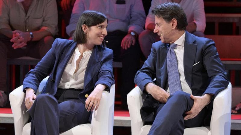 Elly Schlein e Giuseppe Conte
