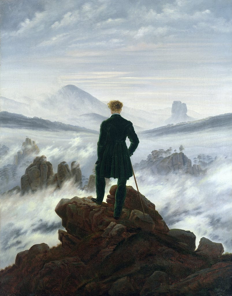 Caspar David Friedrich. Il viandante sul mare di nebbia