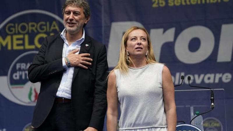 Marco Marsilio e Giorgia Meloni