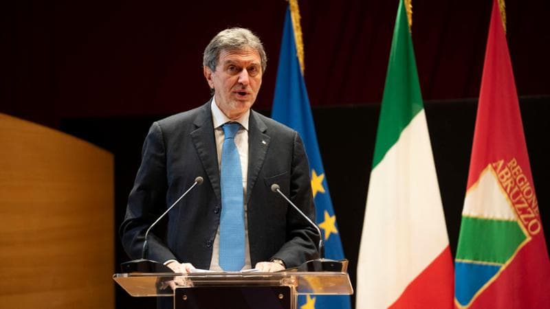 Marco Marsilio, candidato del centrodestra alla presidenza della Regione Abruzzo