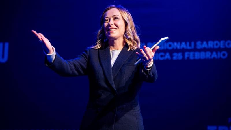 La premier Giorgia Meloni