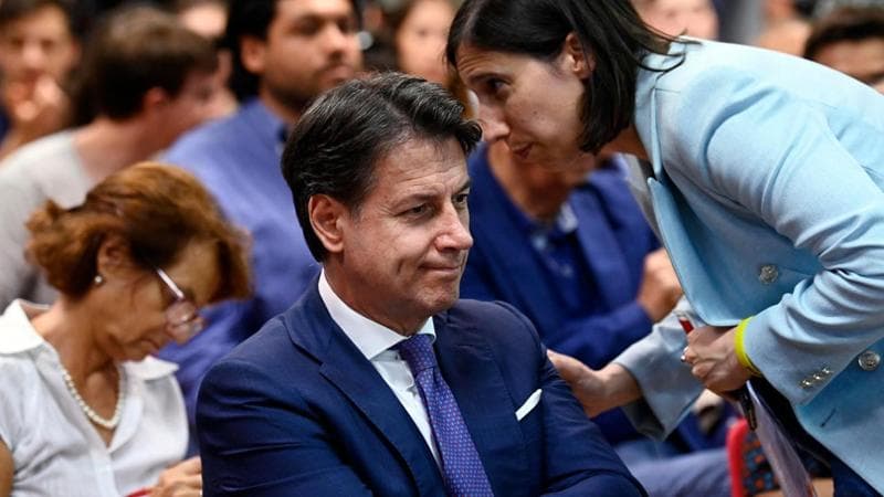 Giuseppe Conte e Elly Schlein