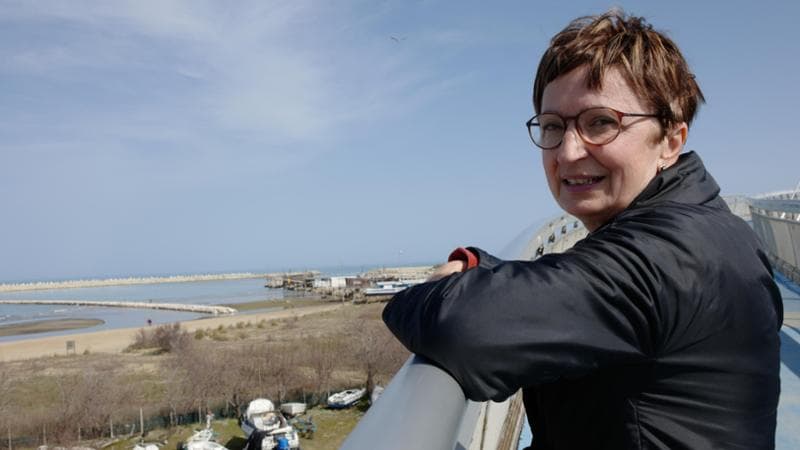 Donatella Di Pietrantonio nella foto di Concetto Vecchio