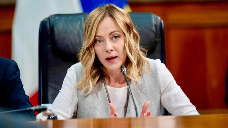 La premier Giorgia Meloni
