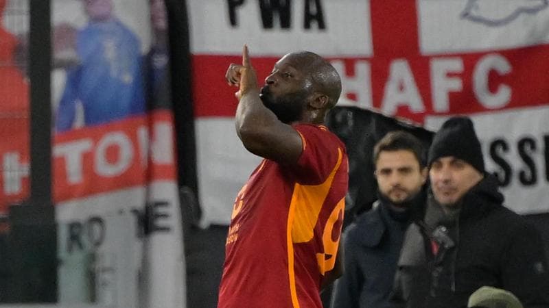 Lukaku esulta dopo il gol del 2 a 0