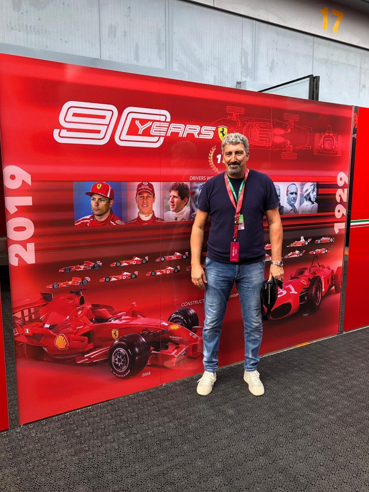 Dario Hubner è un grande appassionato di Formula Uno e di motori