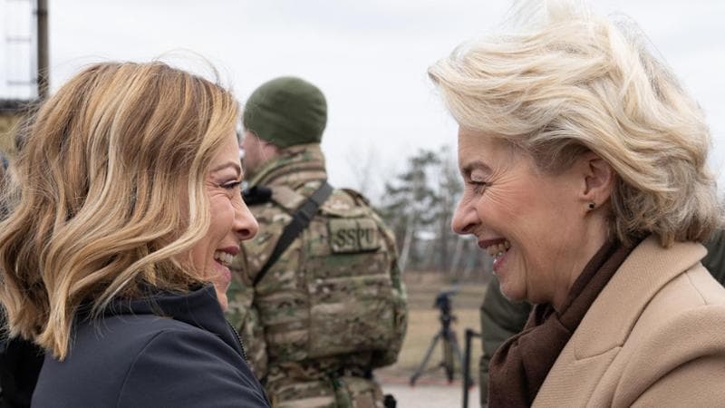 Giorgia Meloni e Ursula von der Leyen