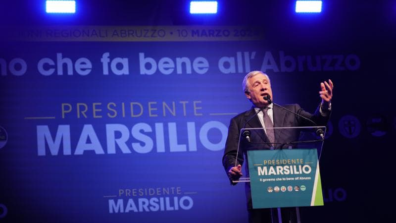Forza Italia si esalta in Abruzzo, Tajani lancia l’opa sui moderati: “Noi centrali tra Meloni e il Pd”. E la Lega è quasi doppiata