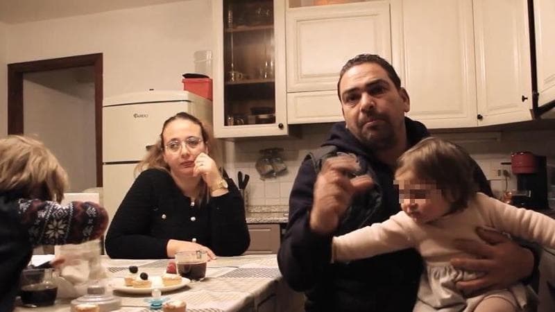 Nadir e Asma Haddad con i figli
