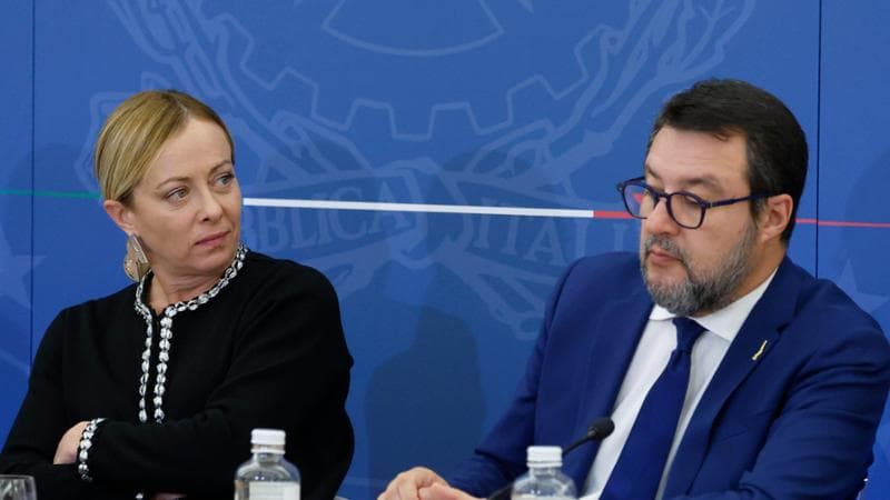 Giorgia Meloni e Matteo Salvini