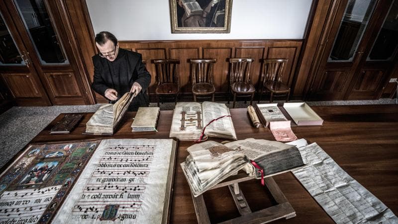 Mariano Dell’Omo, direttore dell’archivio dell’abbazia (Luigi Narici)