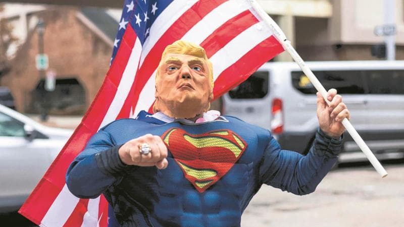 Supporter di Donald Trump a Richmond (Virginia)
