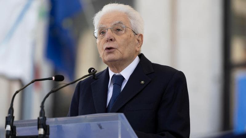 Il presidente della Repubblica Sergio Mattarella