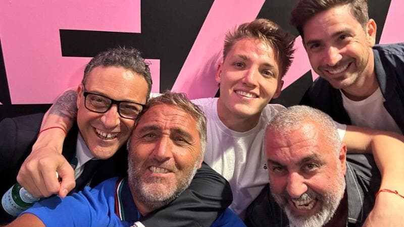 Il padre di Retegui in maglia azzurra