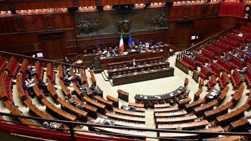 Roma, l'aula della Camera dei deputati