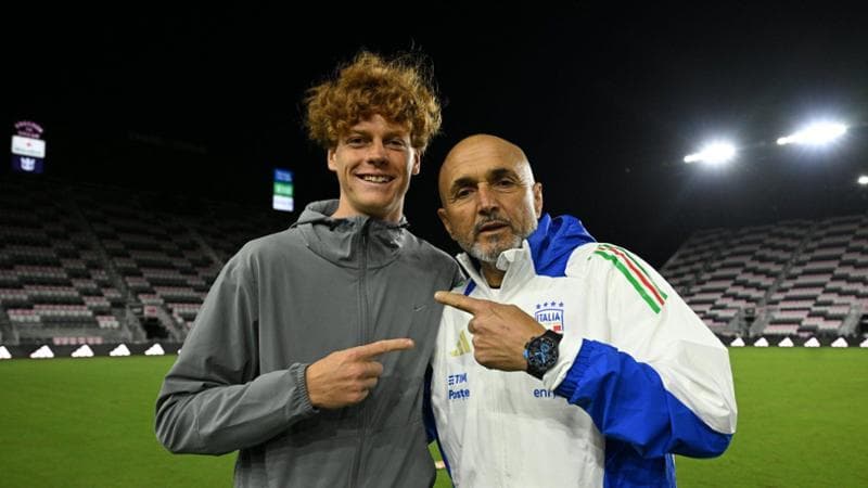 Jannik Sinner e Luciano Spalletti