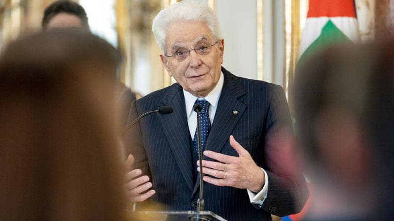 Il presidente della Repubblica, Sergio Mattarella