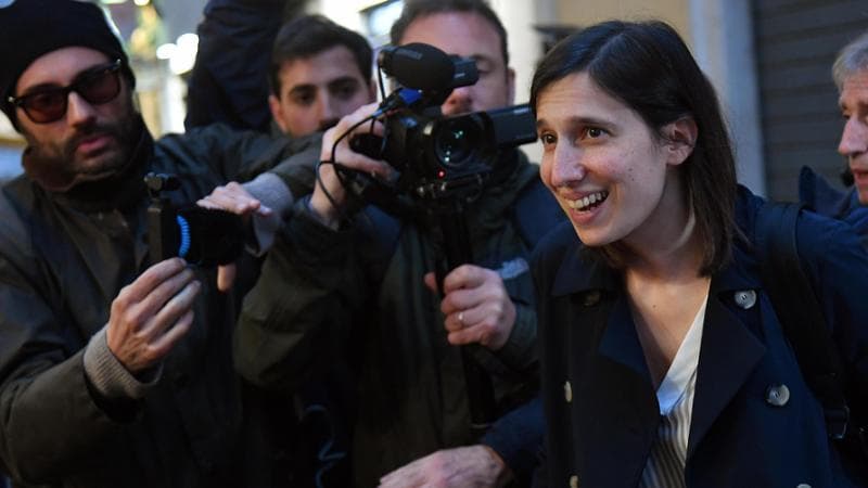 Roma, 26 marzo: la segretaria del Pd Elly Schlein