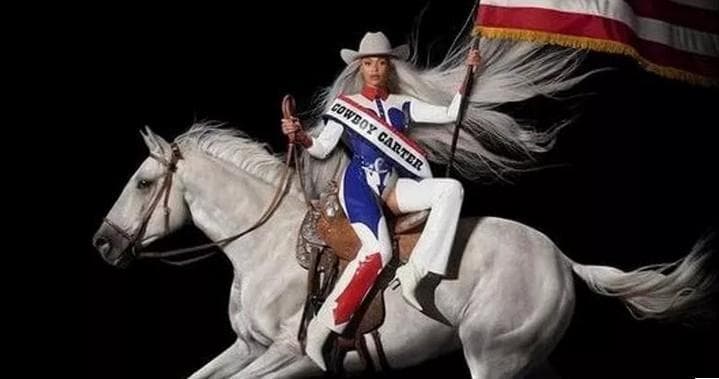 Beyoncé sulla copertina del suo nuovo album "Cowboy Carter"