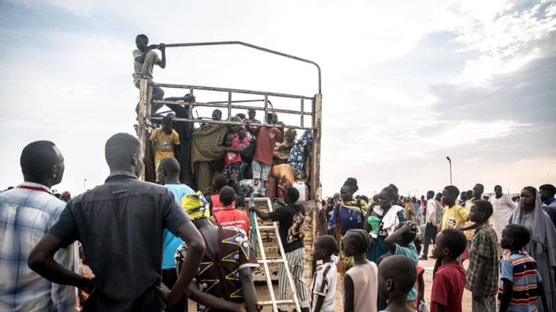 Gente che scappa dalla guerra nel Sud Sudan