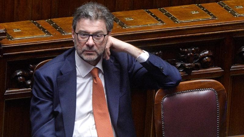Il ministro dell'Economia Giancarlo GIorgetti